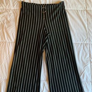 90’s Throwback! Wide Leg Pinstriped Trousers